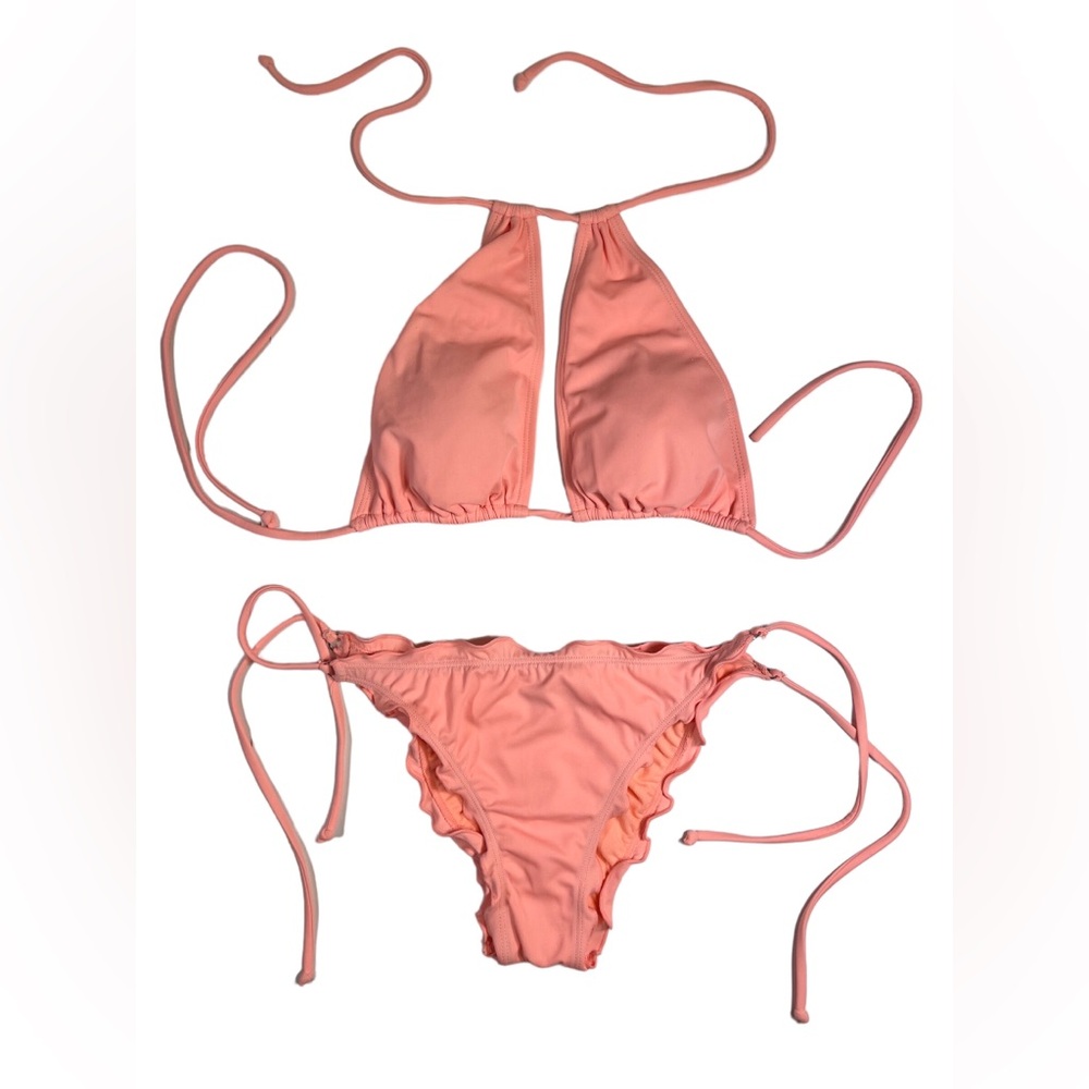LA Hearts Two piece peach colored bikini size small